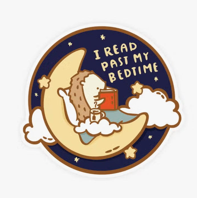 I Read Past My Bedtime | Vinyl Sticker