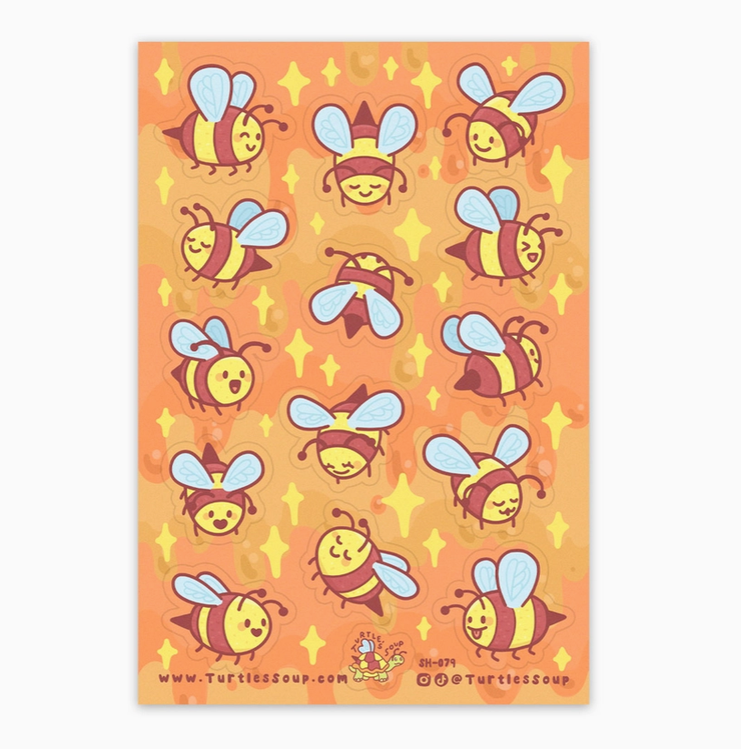 Busy Bee | Vinyl Sticker Sheet