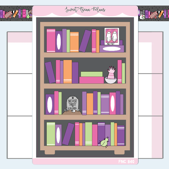 Beetle Bookshelf | Large Sticker