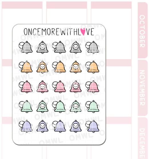 Bell Notification | Sticker Sheet