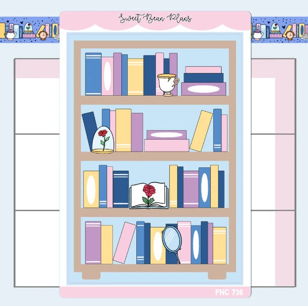 Belle's Bookshelf | Large Sticker