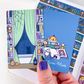 Belle's Spooky Library | Washi Card