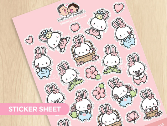Spring Bunnies | Big Sticker Sheet