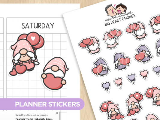 Big Heart Gnomes | Sticker Sheet