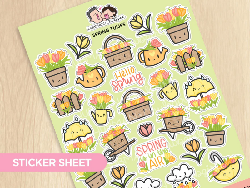 Spring Tulips | Big Sticker Sheet