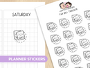 Bills Tracker Planner Sticker Set