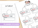 Bills Tracker Planner Sticker Set