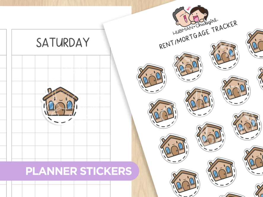 Bills Tracker Planner Sticker Set