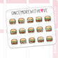 Mini - Burger Doodle | Sticker Sheet