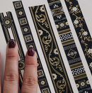 Literati - Black | Washi (Set of 5)