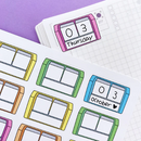 Blank Desk Block Calendar | Large Sticker Sheet