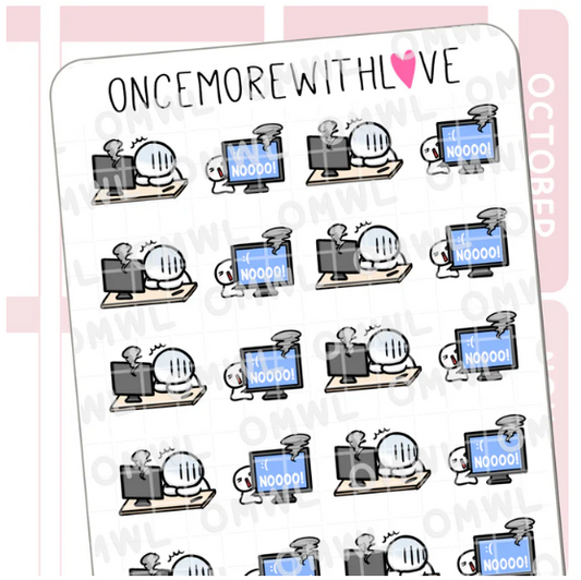 Blue Screen of Death | Sticker Sheet