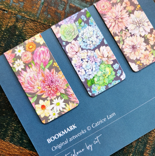 Set of 3 - Indoor Plant and Flower | Magnetic Bookmark