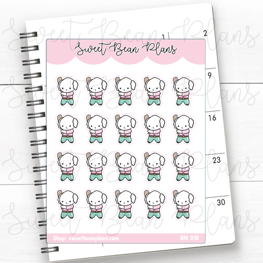 Baseball Bean | Sticker Sheet