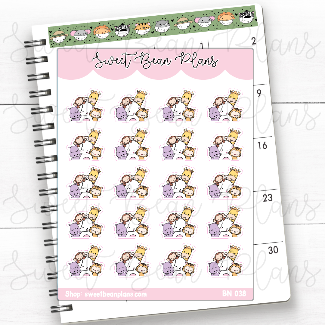 Zoo Trip Bean | Sticker Sheet – Stickie Planning