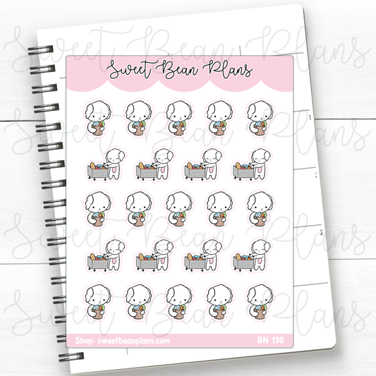 Grocery Shop Bean | Sticker Sheet