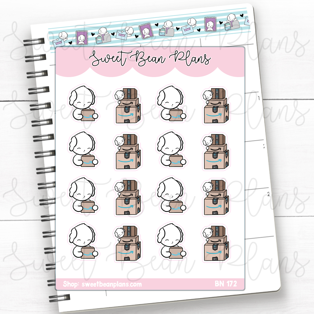 Online Ordering Bean | Sticker Sheet