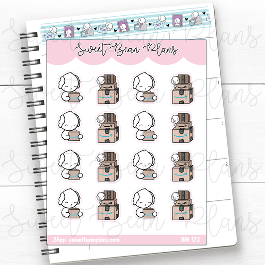 Online Ordering Bean | Sticker Sheet