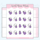 Eggplant Bean | Sticker Sheet