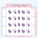 Eggplant Bean | Sticker Sheet