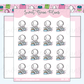 Sticker Organizing Bean | Sticker Sheet