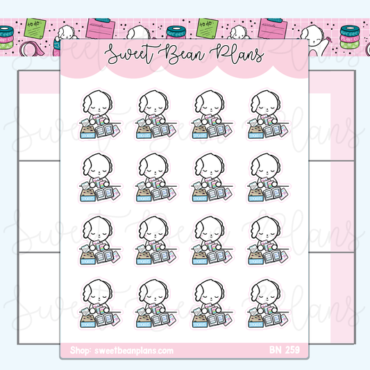 Sticker Organizing Bean | Sticker Sheet