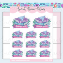 Bookcation Book Stack | Sticker Sheet