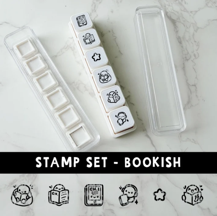 *PREORDER 6-IN-1 Punch Stamp - Bookish