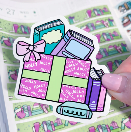 Bookish Xmas Gift | Vinyl Sticker