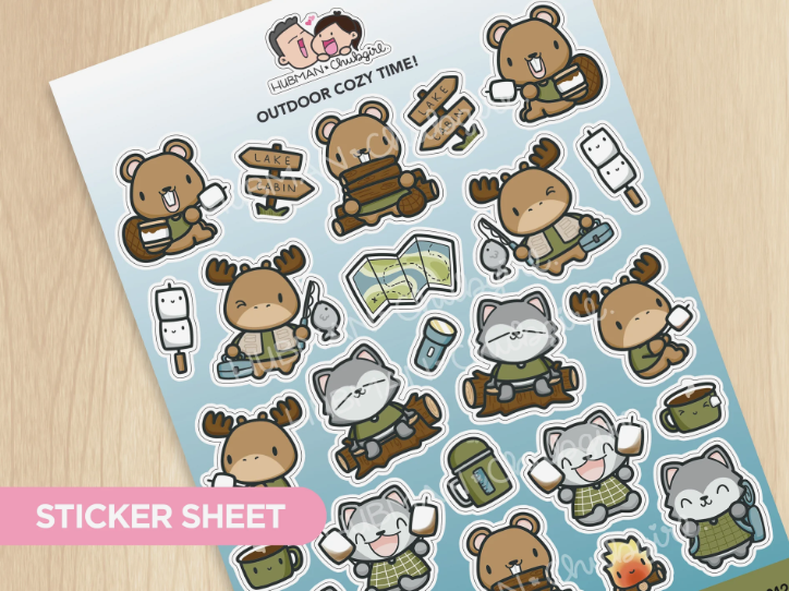 Outdoor Cozy Time! | Big Sticker Sheet