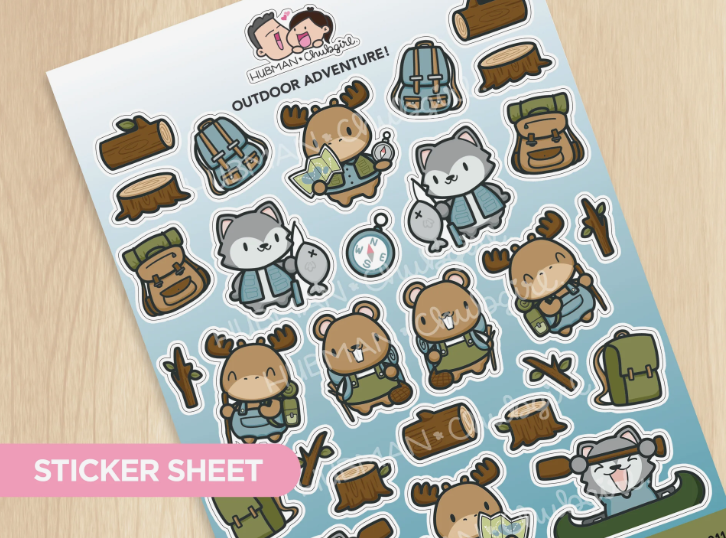 Outdoor Adventure! | Big Sticker Sheet