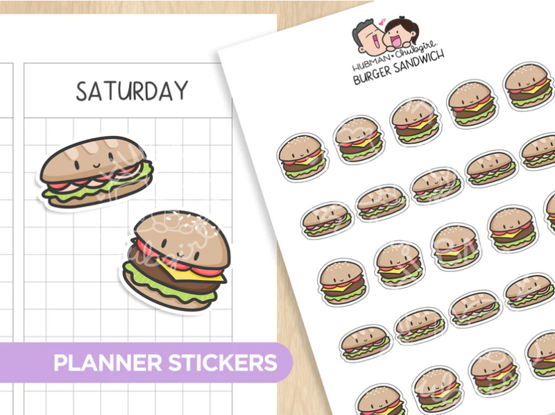 Burger Sandwich | Sticker Sheet