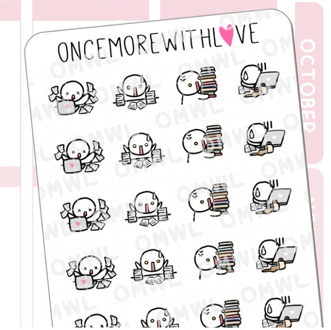 Busy Work Day | Sticker Sheet