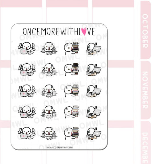 Busy Work Day | Sticker Sheet