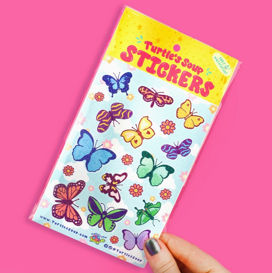 Butterflies and Moths | Vinyl Sticker Sheet