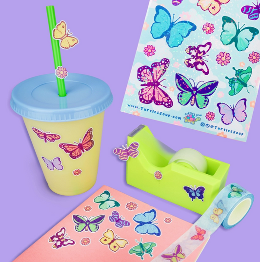Butterflies and Moths | Vinyl Sticker Sheet