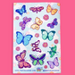 Butterflies and Moths | Vinyl Sticker Sheet
