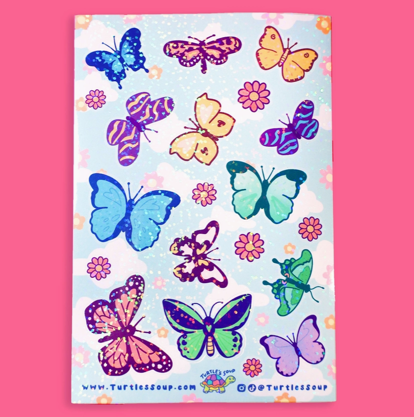 Butterflies and Moths | Vinyl Sticker Sheet