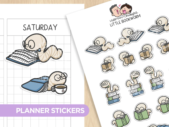 Little Bookworm | Sticker Sheet