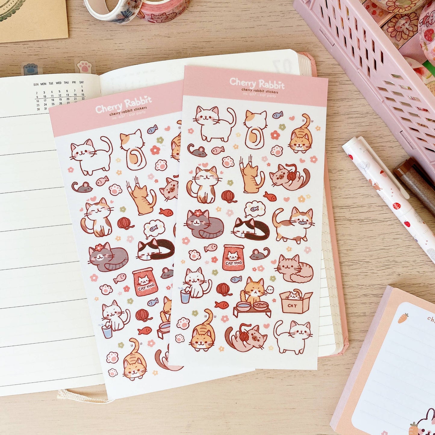 Cat Party | Sticker Sheet