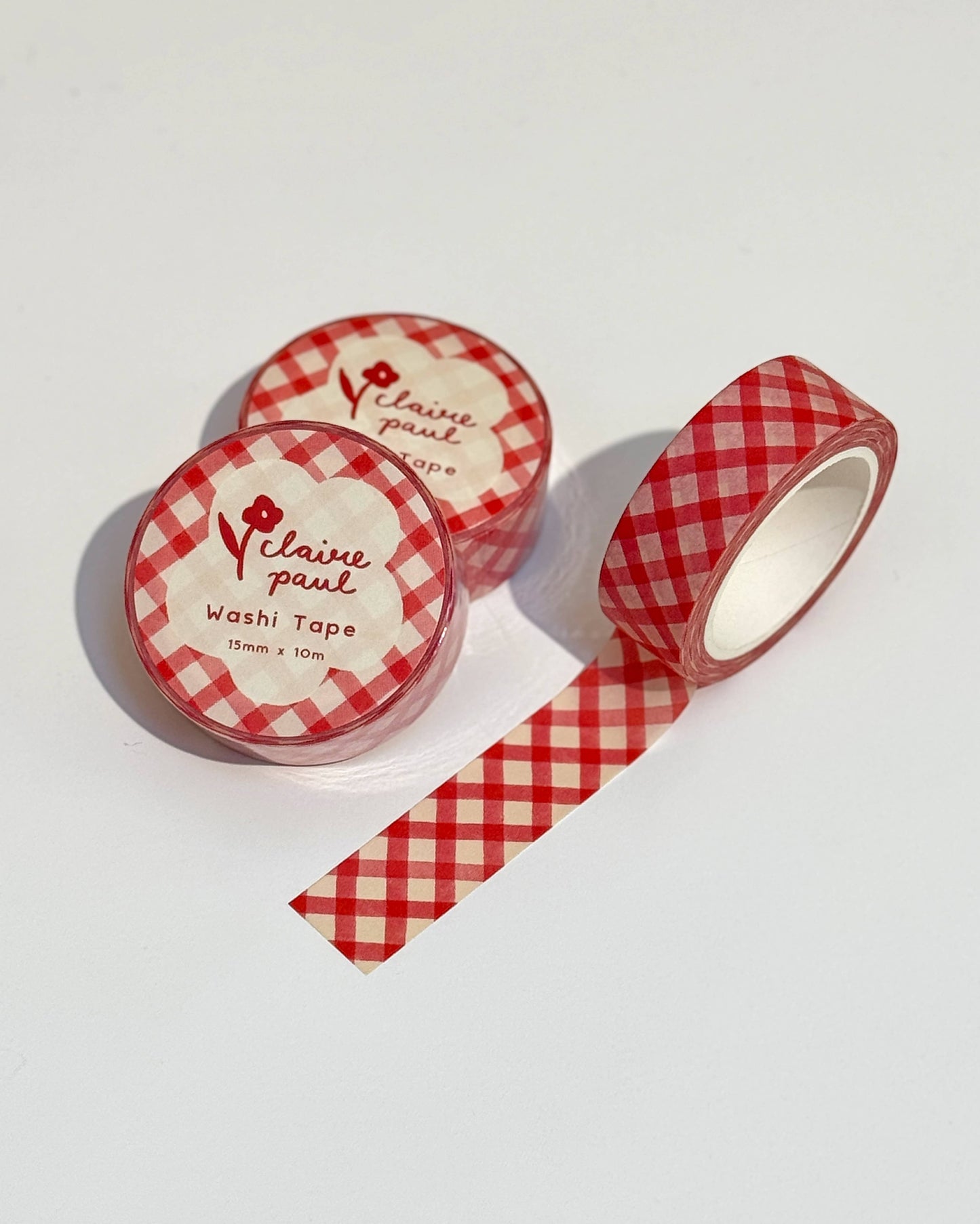 Red Gingham | Washi