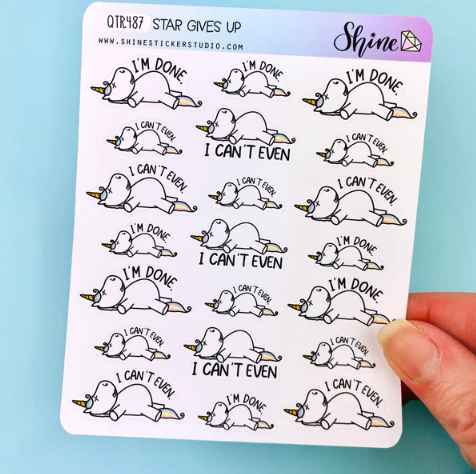 Star Gives Up | Sticker Sheet