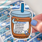 Capricorn Coffee Order | Vinyl Sticker