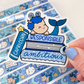 Capricorn Book Stack | Vinyl Sticker