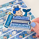 Capricorn Book Stack | Vinyl Sticker