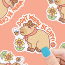 Don't Worry Be Capy | Vinyl Sticker
