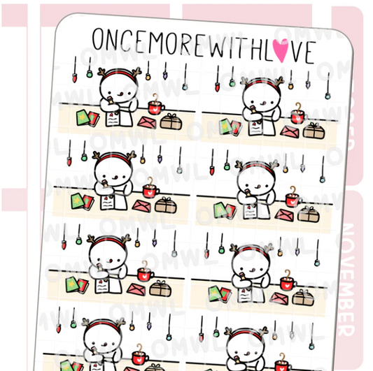 Card Writing Desk | Sticker Sheet
