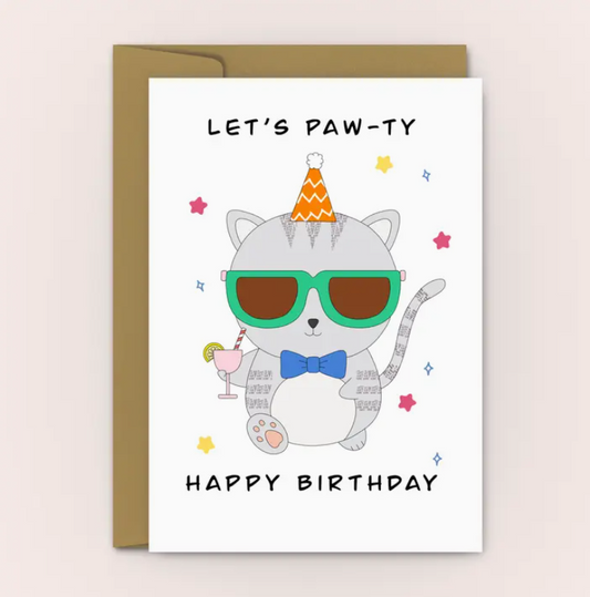 Let's Paw-ty | Greeting Card
