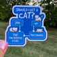 Should I Get A Cat Flowchart | Vinyl Sticker