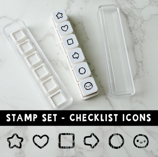 *PREORDER 6-IN-1 Punch Stamp - Checklist Icons